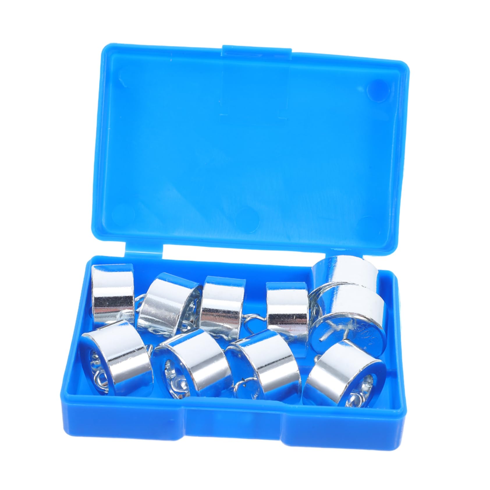 POPETPOP 10piezas Cilindros De Hierro Para Experimentos De Laboratorio Medición De Kit De Pesas Ranuradas Para Física Para Educativo