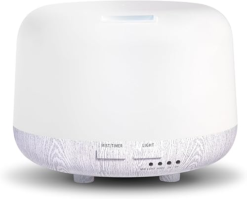 SPLITSKY Difusor de aceite esencial de 101fl oz difusor de aceite de aromaterapia de aire frío con control remoto difusor eléctrico silencioso de 8