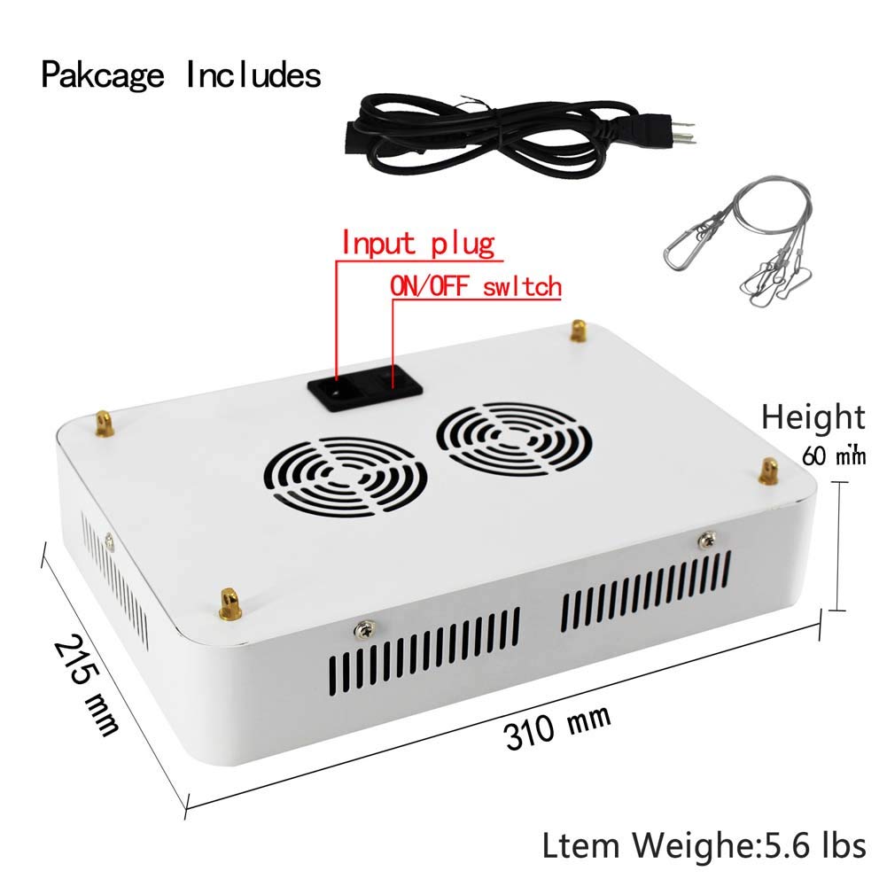 1200W LED lampe pour plante, panneau de croissance à spectre complet réglable pour les plantes d'intérieur