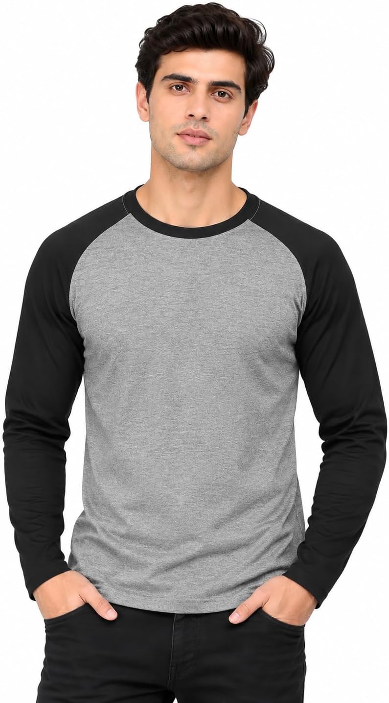 Men's Full Sleeves Raglan Baseball T-Shirt