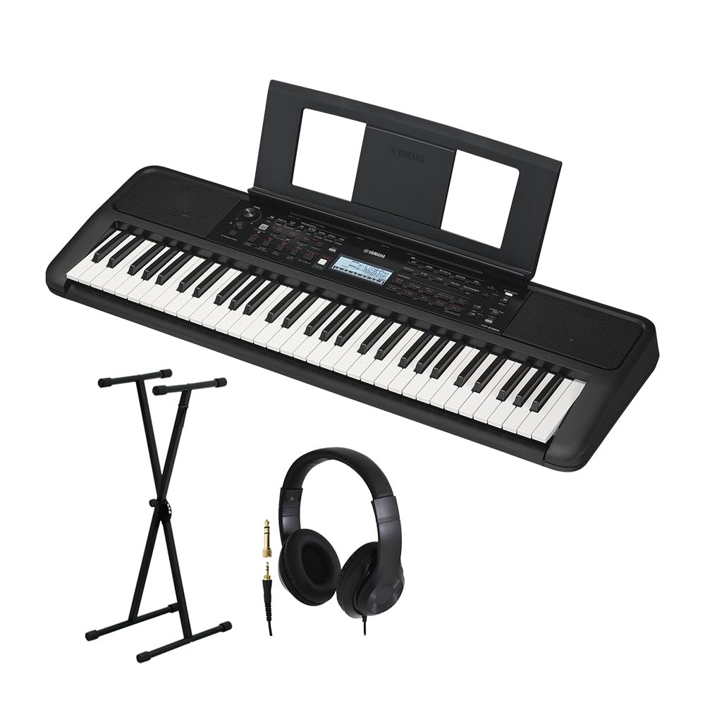 Amazon | YAMAHA PSR-E383 キーボード 61鍵盤 スタンド・ヘッドホン