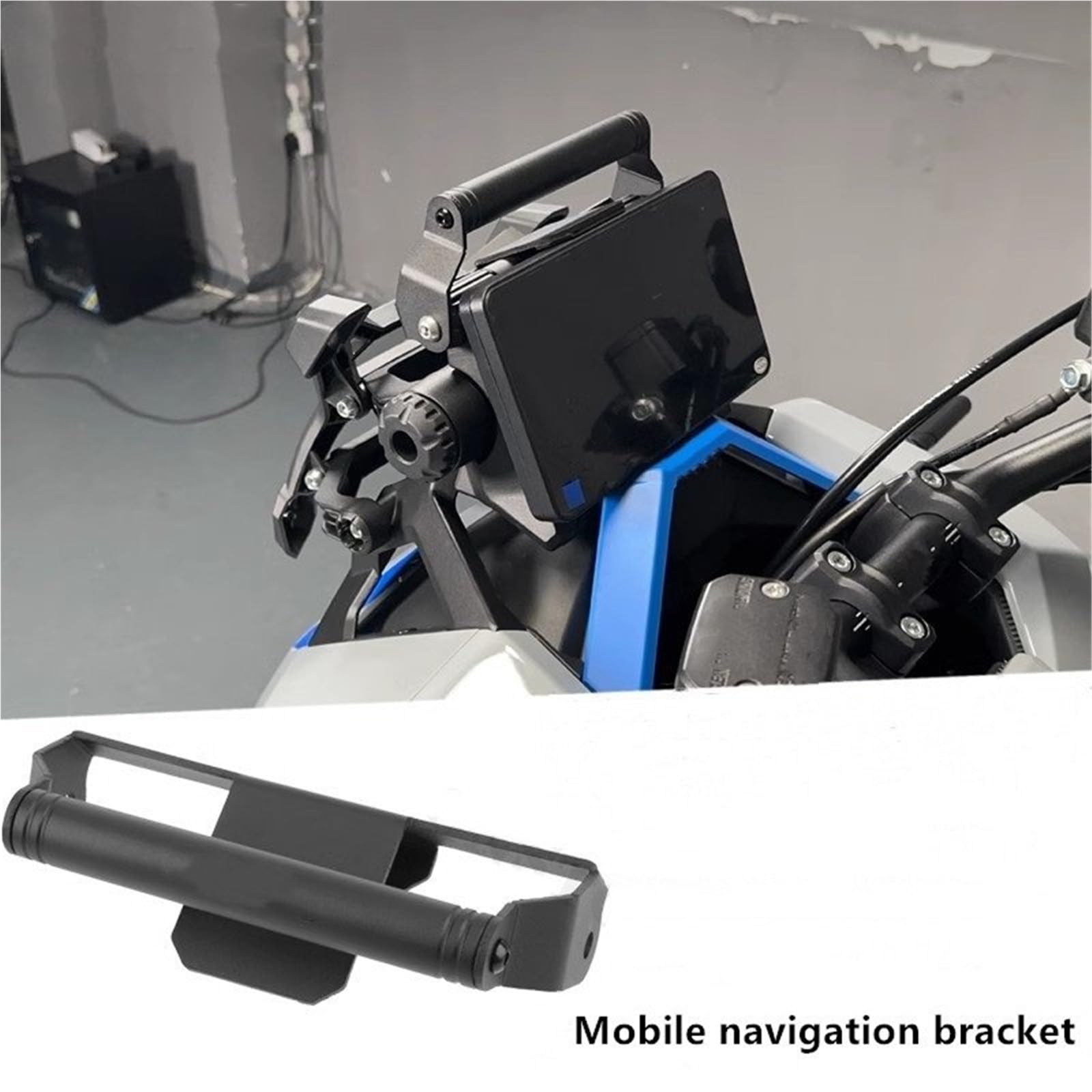 Uchwyt nawigacyjny do motocykla, telefon komórkowy, wielofunkcyjny, przedłużacz, akcesoria do modyfikacji, pasuje do ZONTES 368G Uchwyt do nawigacji GPS uchwyt Uchwyt do nawigacji(Style 2)