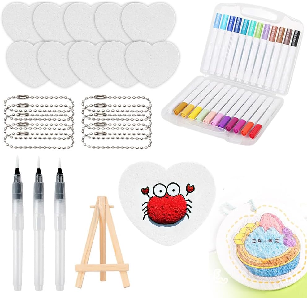 Magic Foam Texture Painting Kit, 2026 Upgrade Magic Puffy Paint Kit with Foam Texture Paper, 12 Colors Acrylic Paint Markers Pen Set for Fun DIY Art 3D Painting Kits (Set A)