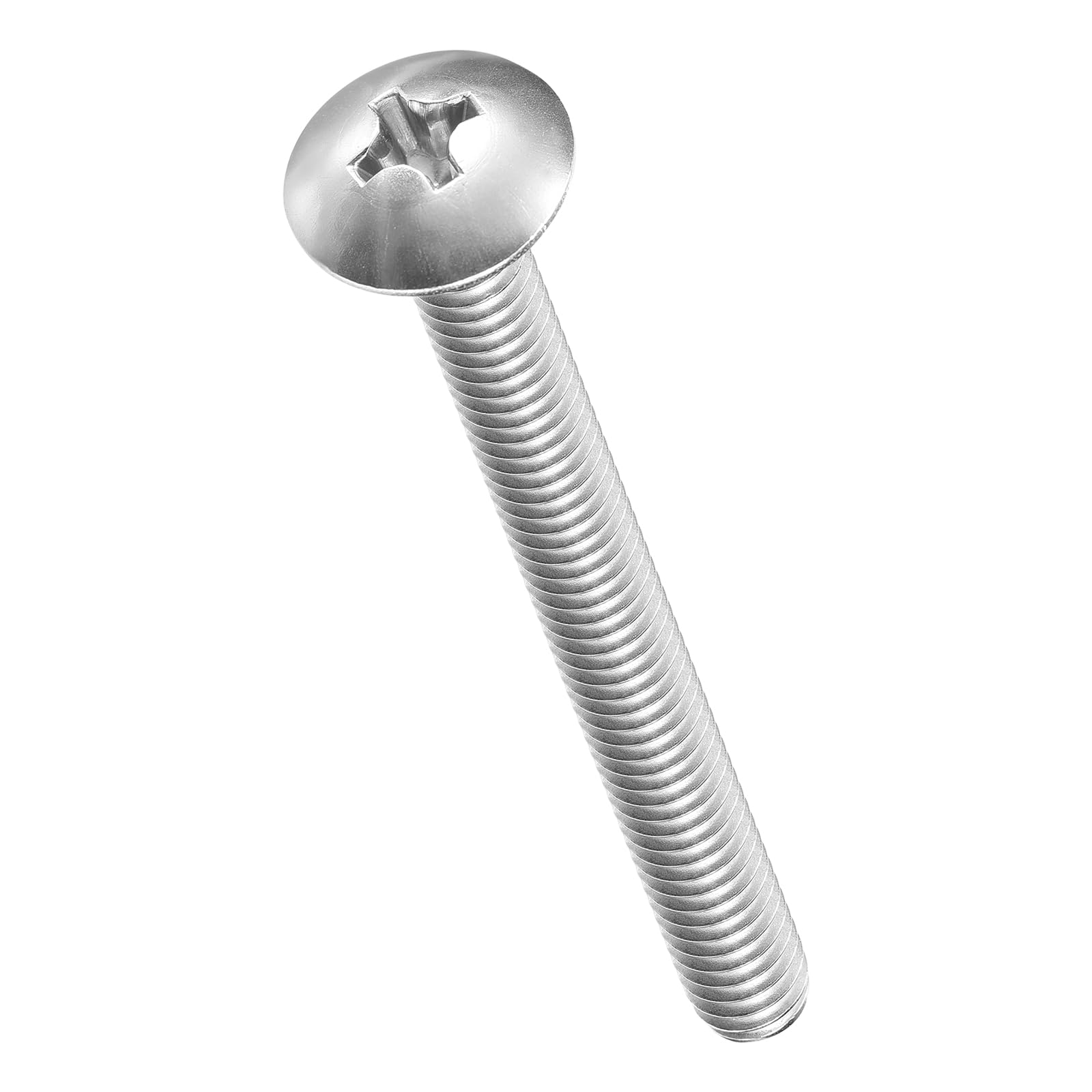 METALLIXITY Machine Screws Phillips Head(1/4"-20x2-3/4") 25Pcs, 304 Stainless Steel Round Head Phillips Drive Furniture Bolts