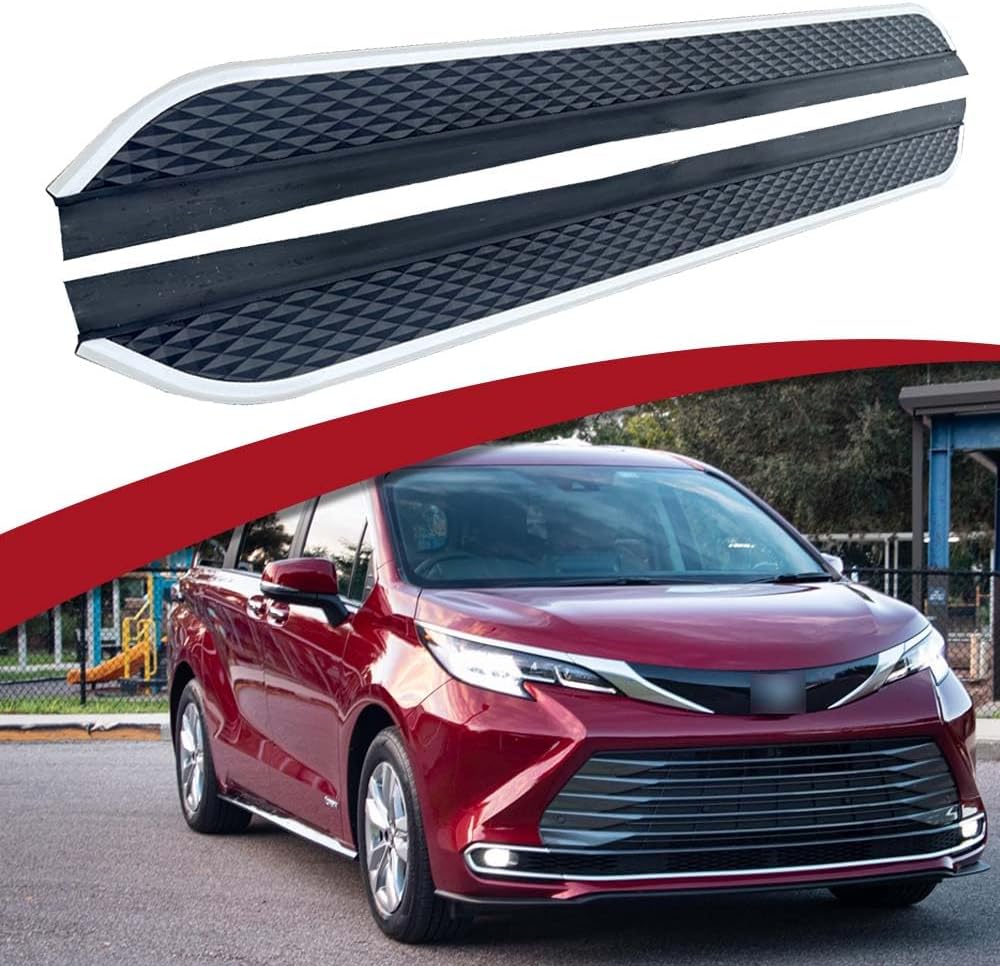 Fixed Running Board Side Step Fit for 2021 2022 2023 2024 2025 Toyota Sienna XL40 Nerf Bars Accessories 1Pair w/Brackets