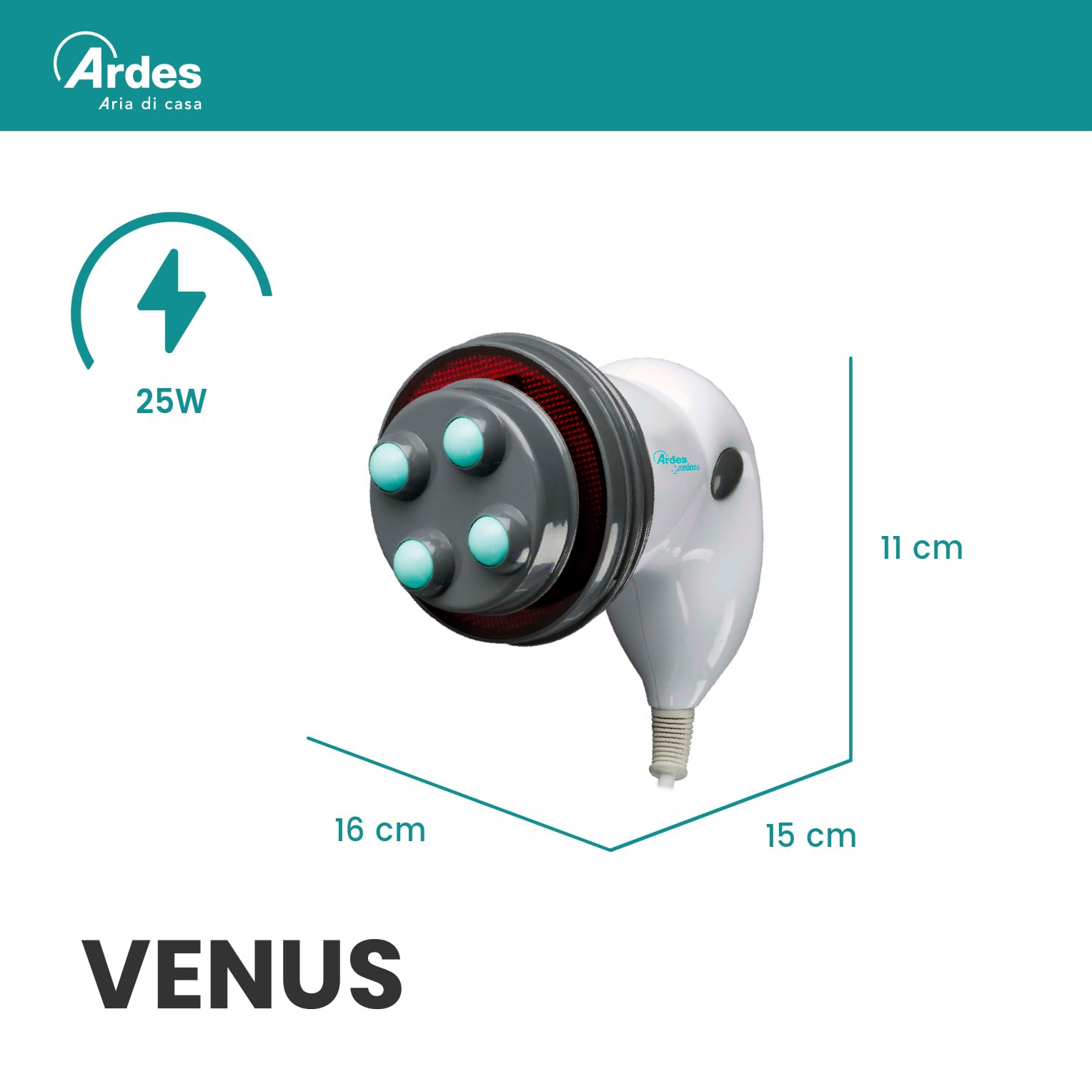 Ardes ARD.M240 profesjonalny masażer antycellulitowy 4 w 1