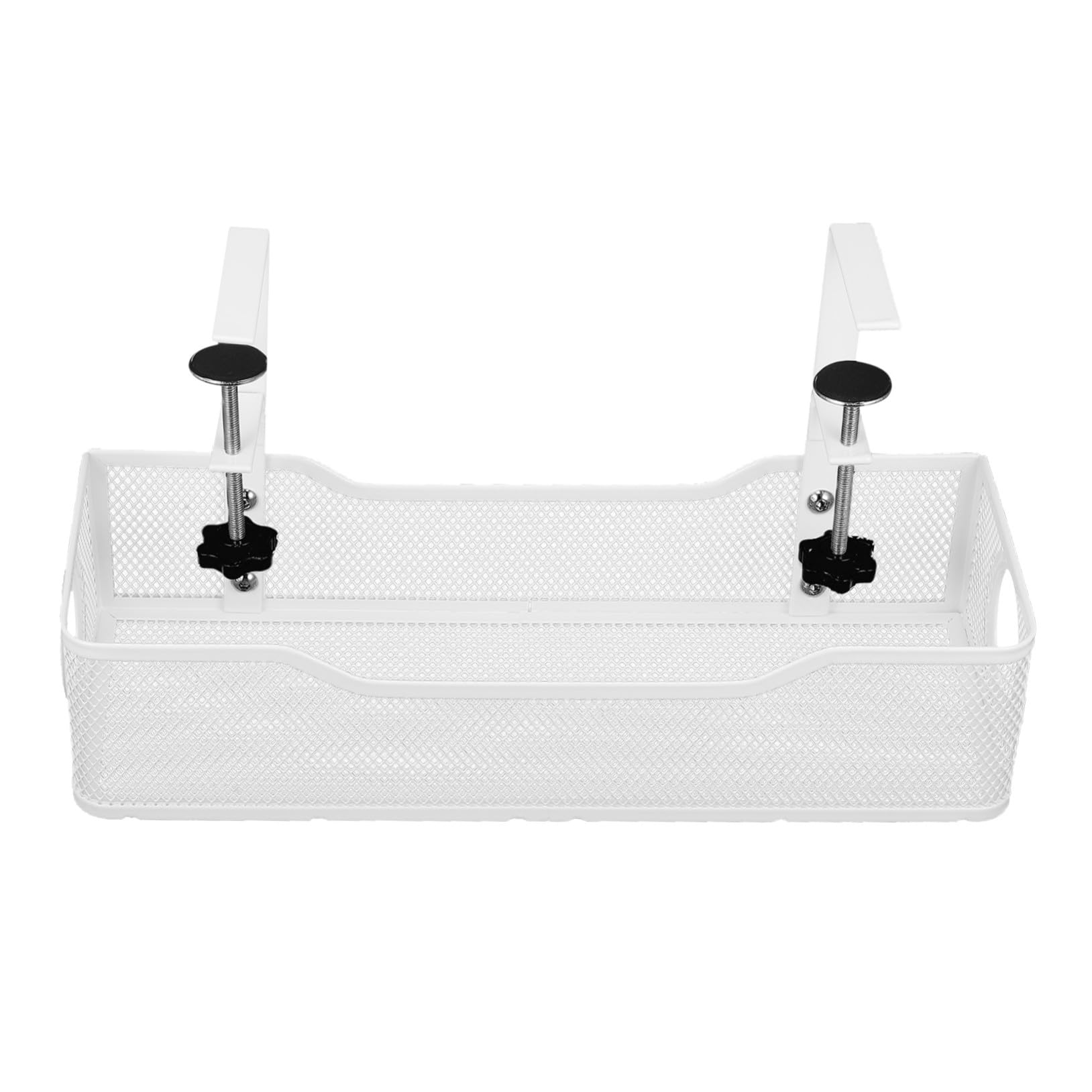 Gatuida Bandeja Metálica para Gestión de Cables bajo Escritorio Soporte Ajustable para Organización y Orden de Cables Oficina y Hogar Kit de Gestión sin Perforación Carga Estable y Diseño