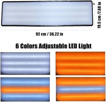 Find Dent Lighted Reflector LED Light, Auto PDR Lamp Tools, Dent Detection Lamp, Board Paintless Dent Repair Checking Light, 6 Color Adjustable Light