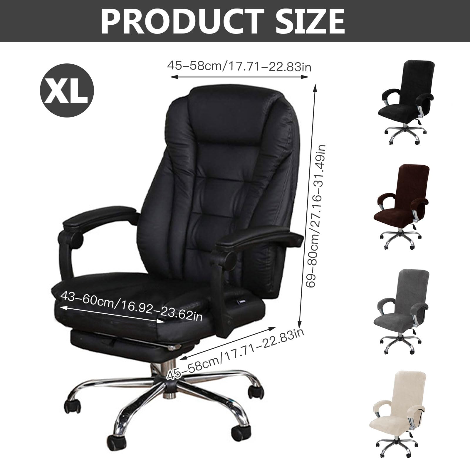 Coprisedia Chesterfield Elasticizzato, Facile Da Installare E Lavare Con Braccioli Per Bar Soggiorno Sala Riunioni Grigio 85226422