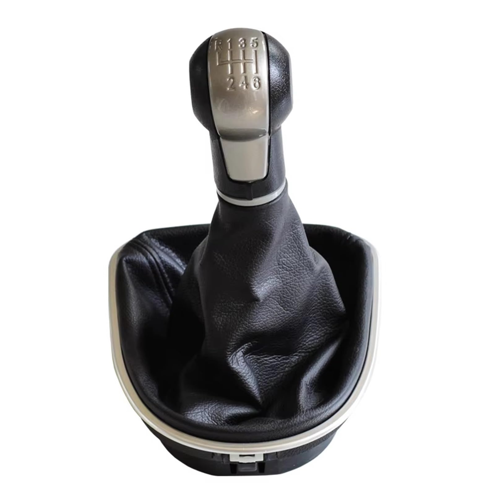 CVCMGDGNEA 5/6 Speed Gear Shift Knob Gaiter Boot Cover Case for Altea 2004-12 Leon II 2005-12 Toledo III 2004-09 Gear Shift Knob Manual