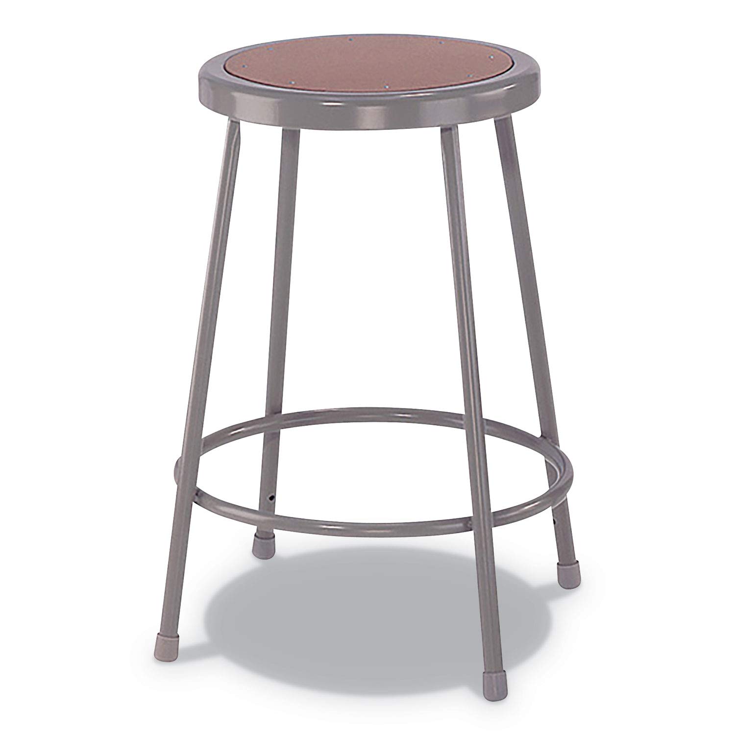 Alera ALEIS6630G 30 in. Seat Height Backless Industrial Metal Shop Stool - Brown