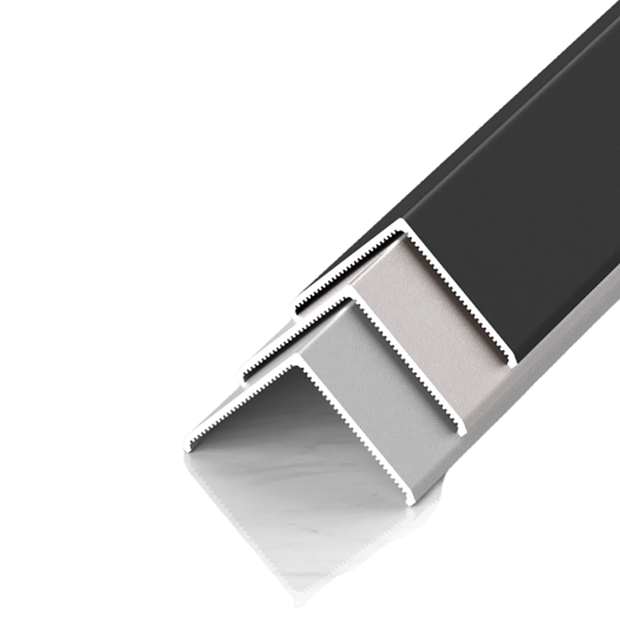 Aluminiowe ochraniacze narożników 39,4" - samoprzylepne metalowe osłony krawędzi do mebli, ścian i szafek, 1 szt.(Color2,20mm 130cm)