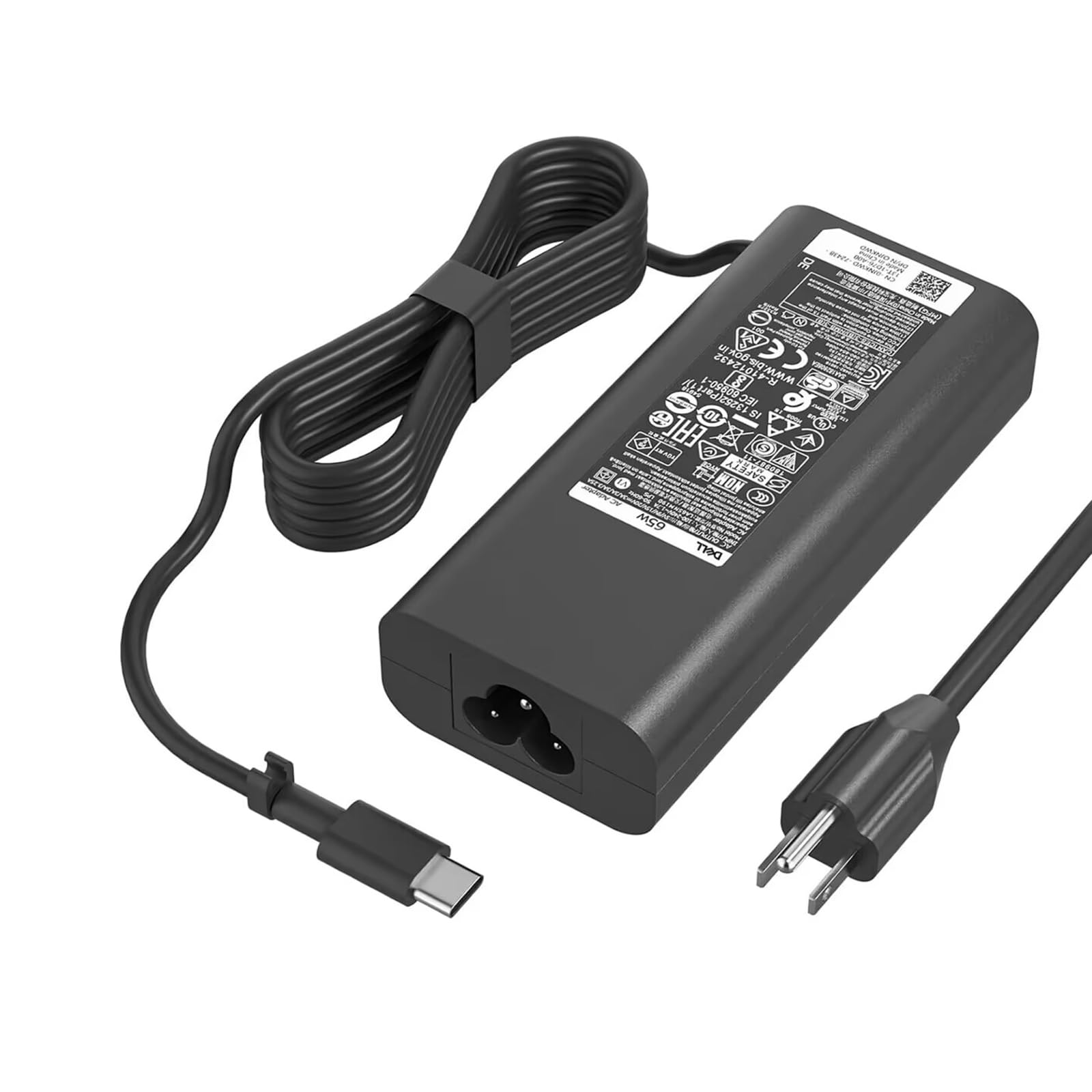65W Type C USB C AC Charger Compatible with Dell Latitude 3340 3440 3540 5420 5290 5480 5491 5495 5520 5530 5580 5590 5591 7280 7290 XPS 13 9350 9360