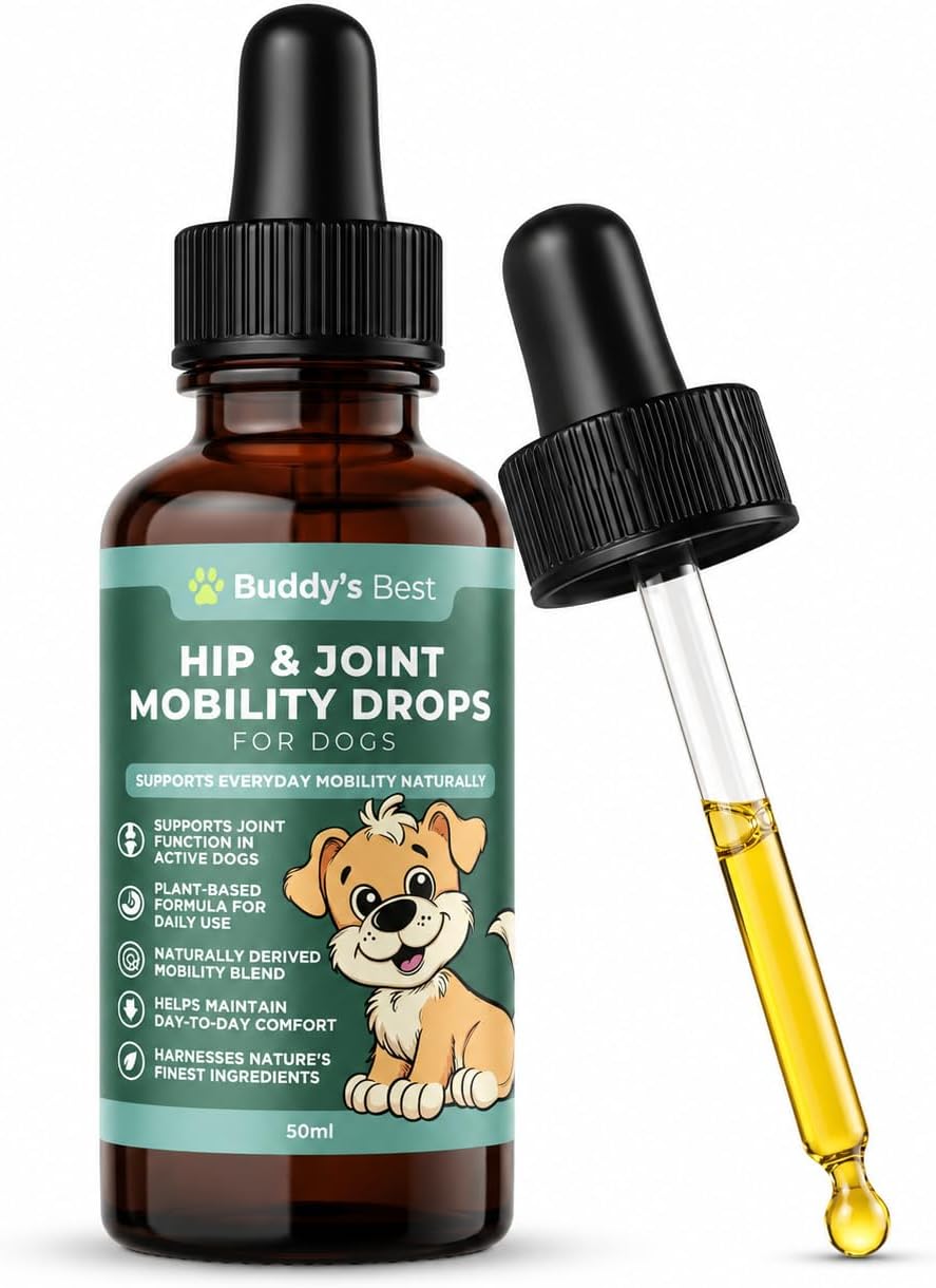 BUDDY'S BEST Natural Joint Support for Dogs – With Flaxseed, Hemp ...