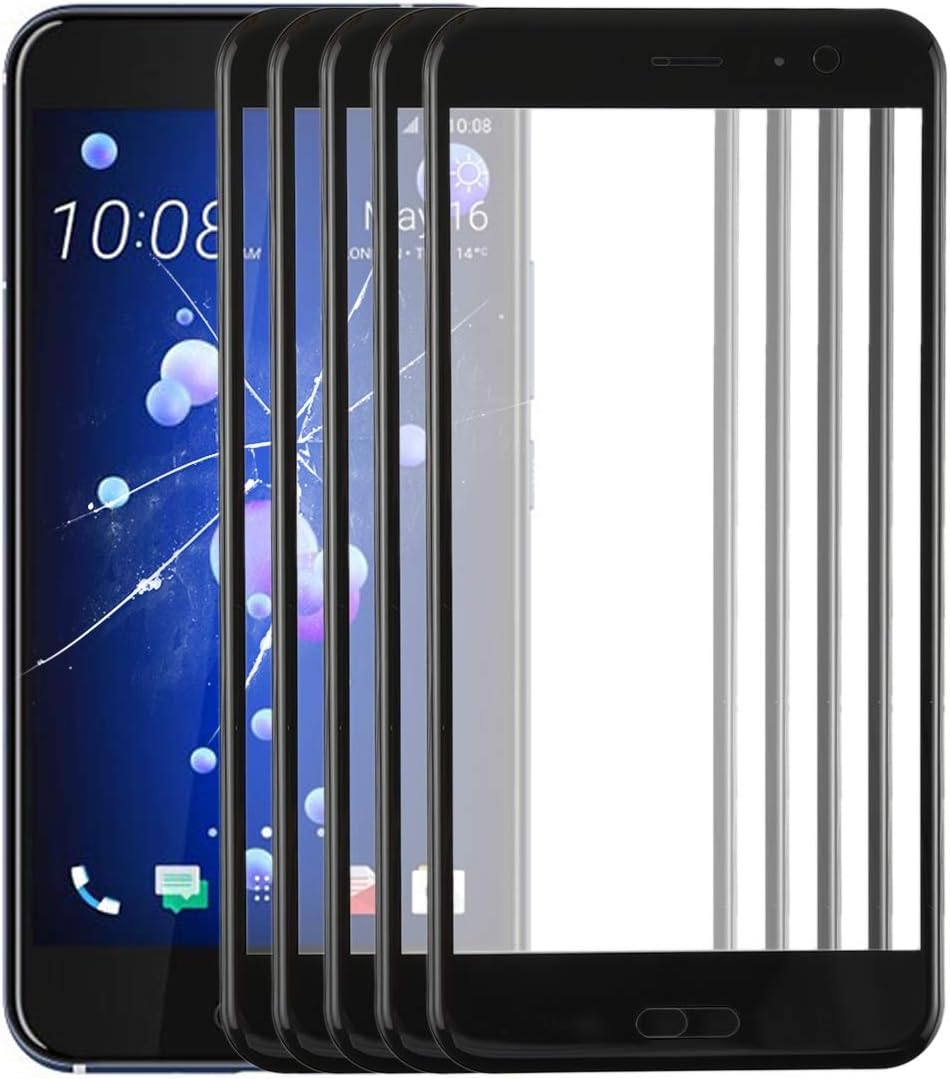 AUSKAS-UK Flex Cable Replacement Part for HTC, Front Screen Outer Glass Lens for HTC U11(Black) Phone Repair Part (Color : Black)