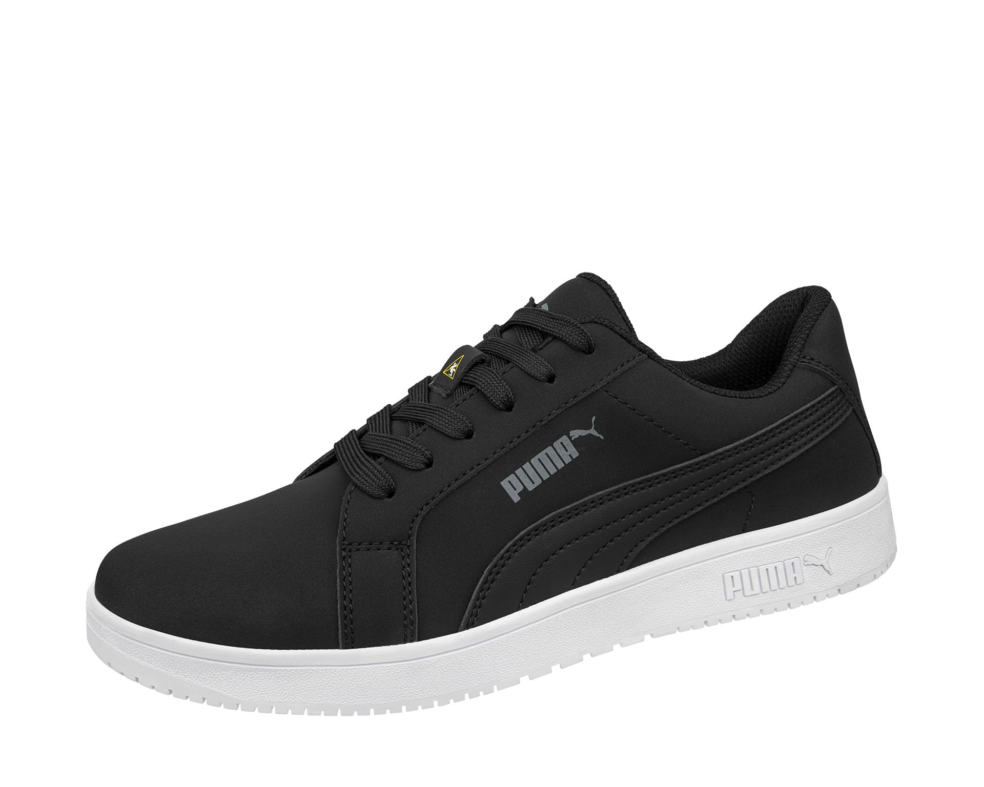 PUMA Safety STELLAR Rutschhemmende Berufsschuhe – rutschfeste O2 Arbeitsschuhe, metallfrei, wasserabweisend – ideal als Kochschuhe & Arbeits- Sneaker - Schwarz