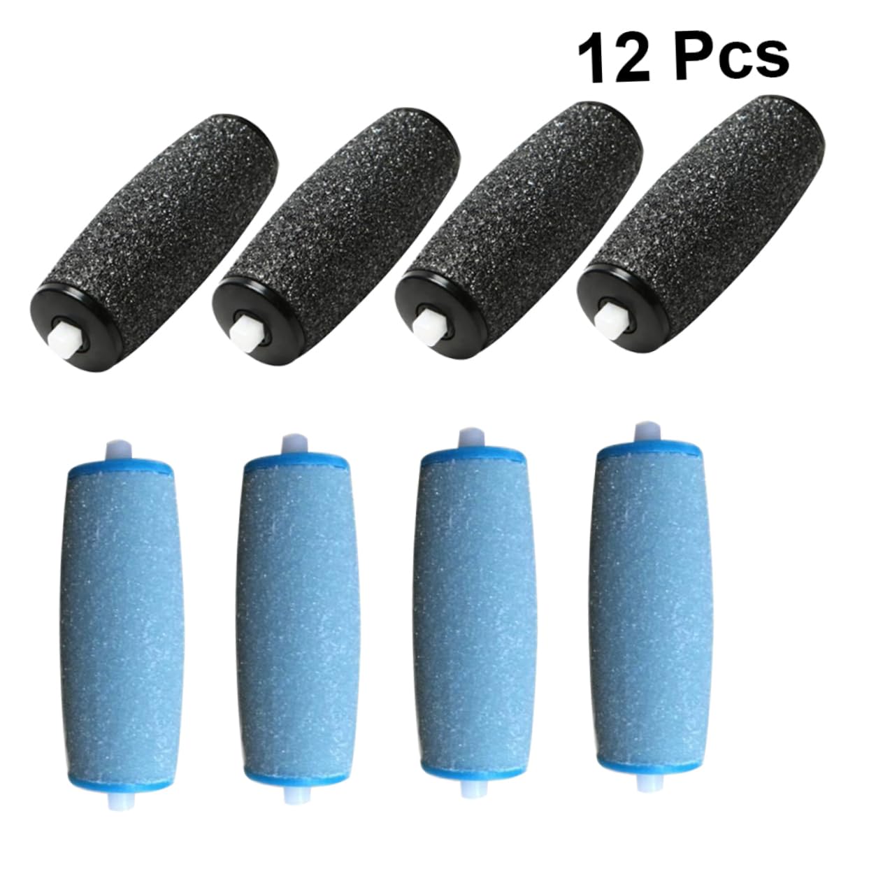 BESTYASH 12pcs Coarse Replacement Rollers Coarse Refill Coarse Roller Heads Roller Refill Heads Roller Heads Replacement Foot File Roller