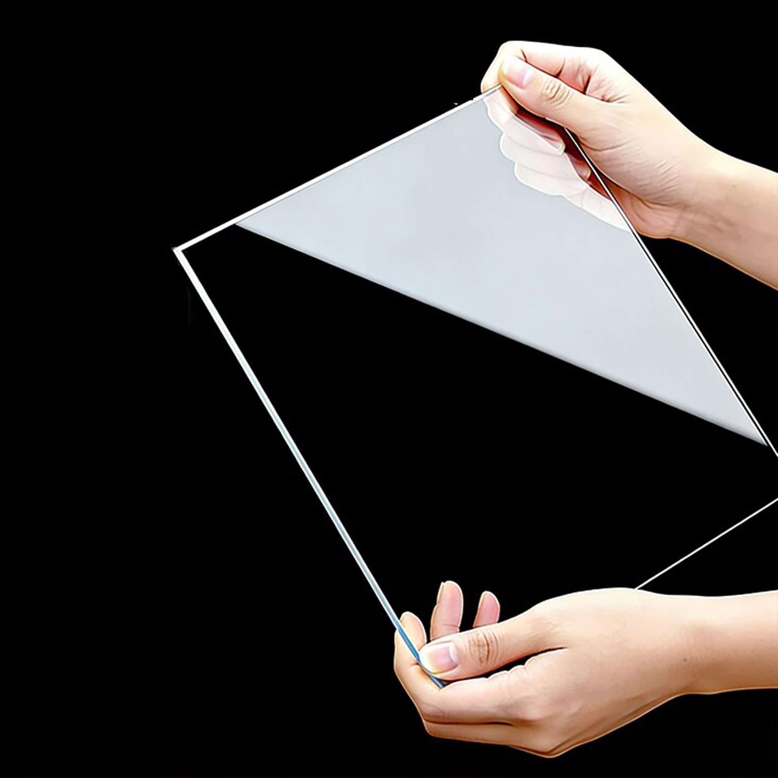 3 mm Placas de Policarbonato Placas de Policarbonato Transparente Plastico Invernadero Fácil de Limpiar para Señalización y Exhibición en Exteriores(90x200cm/2.95x6.6ft)