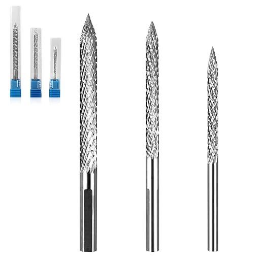 Tire Reamer Drill Bit,Tungsten Steel Tire Repair Burr Drill Bit, 3 Pack Wire Cutter Reamer Drill,Tire Repair Drill Insert Tool Automobile Car Tool (3 mm 4.5 mm 6 mm)