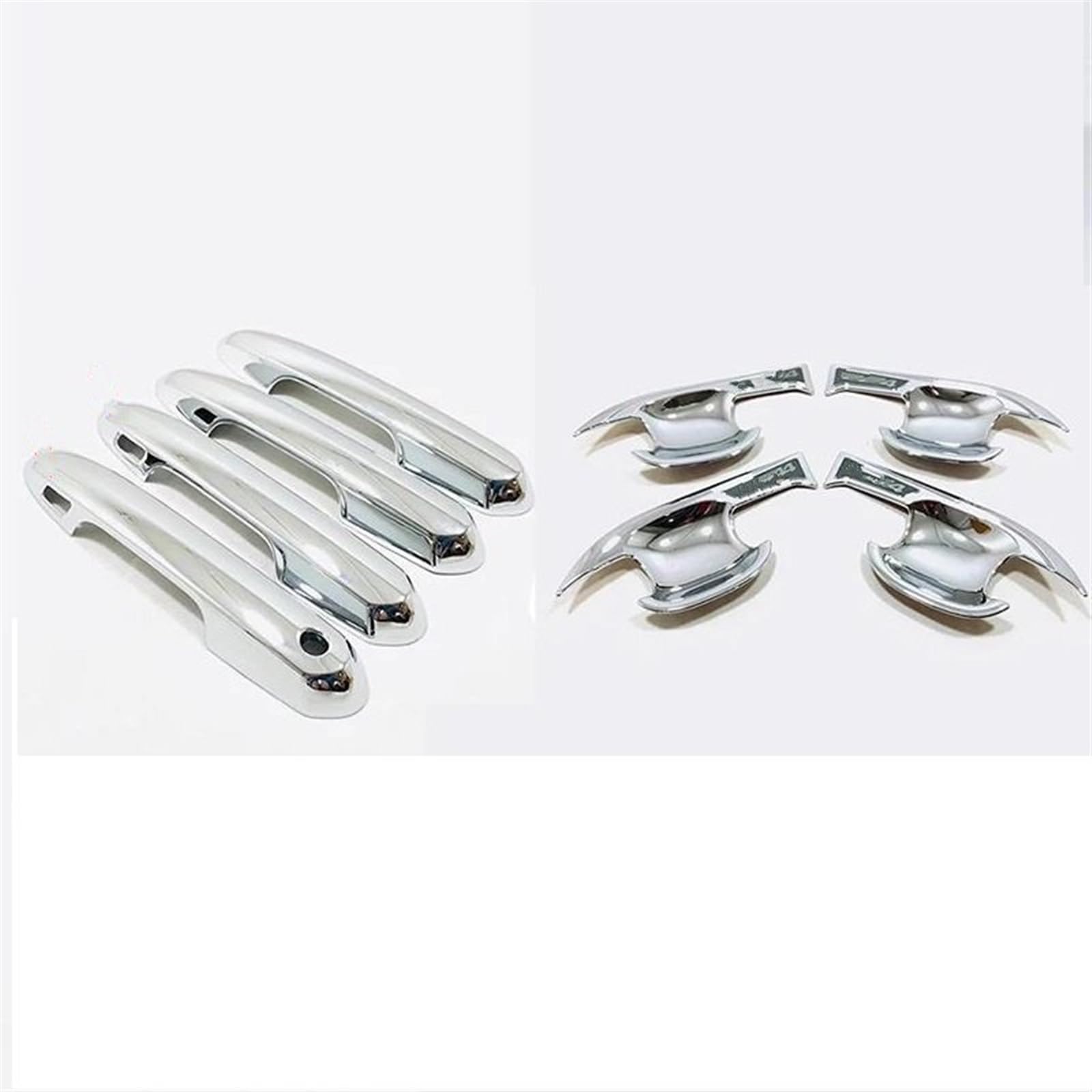 Noheeu Chrome C Carbon Fiber Ar Door Handle Bowl Cover For Toyota Rav4 Xa50 2019-2021 2022 Accessories Sticker(Chrome C)