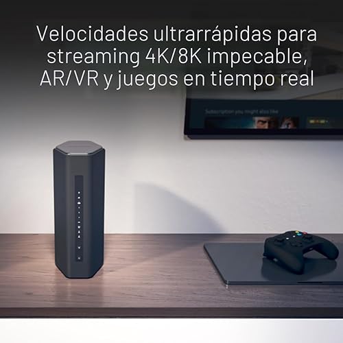 Vista 4 de NETGEAR Nighthawk enrutador WiFi 7 tri-banda (RS500) – Solo enrutador, velocidad inalámbrica BE12000 (hasta 12 Gbps) - Cubre hasta 3.000 pies