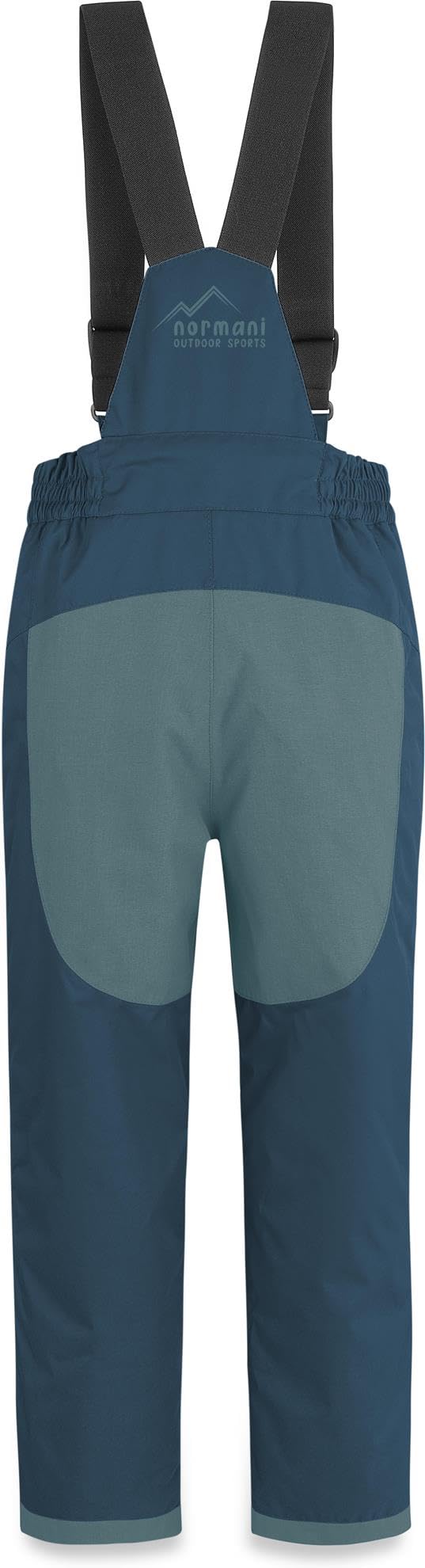 normani Kinder Winterhose mit Hosenträgern - wasserdichte Schneehose Skihose gefütterte Thermohose mit abnehmbaren Hosenträgern für Junge und Mädchen