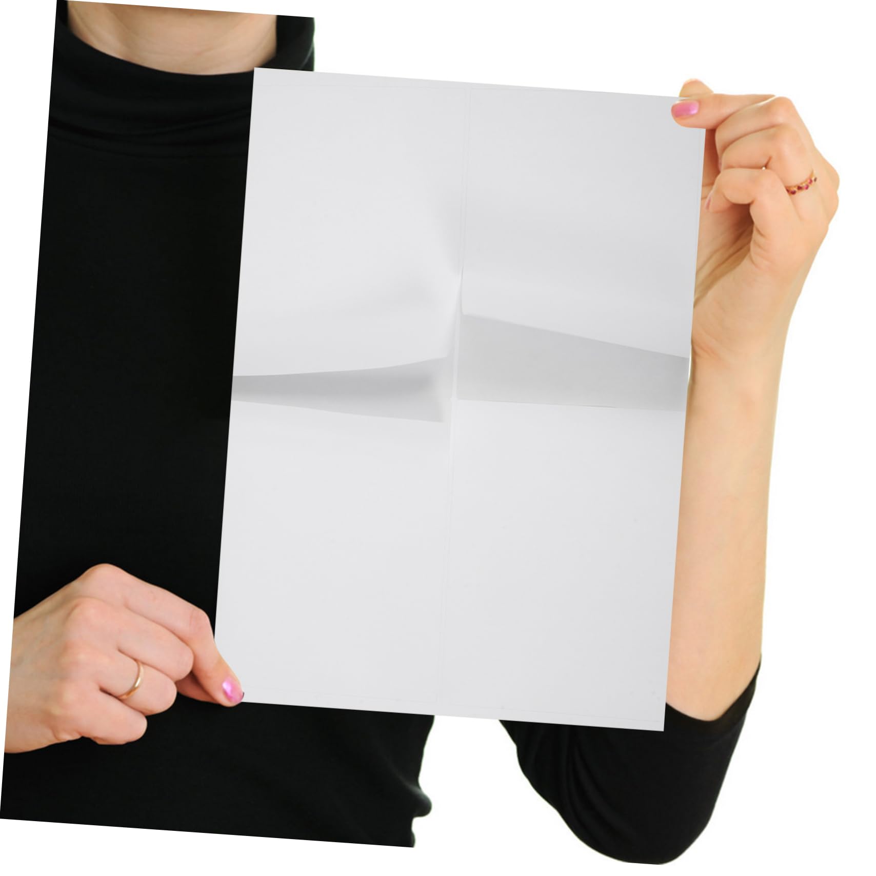 Papier Autocollant Mat pour Imprimante, 100 Feuilles