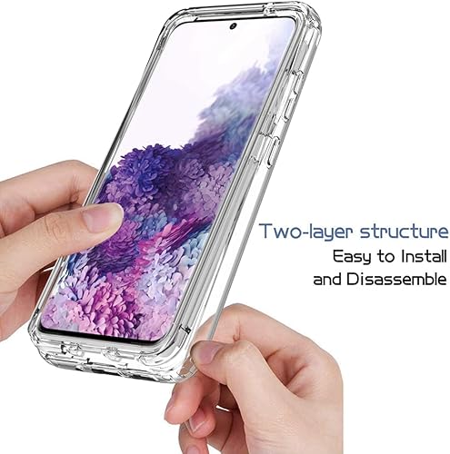 Miniatura 4 de Funda para Galaxy S20 5G para Samsung S20 SM-G981U con protector de pantalla de vidrio templado, suave 360, cuerpo completo, a prueba de golpes,