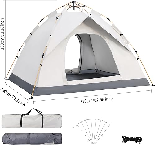 Miniatura 3 de Tienda Oxford a prueba de viento para 2 personas, fácil instalación, tienda de mochilero para acampar, senderismo, viajes