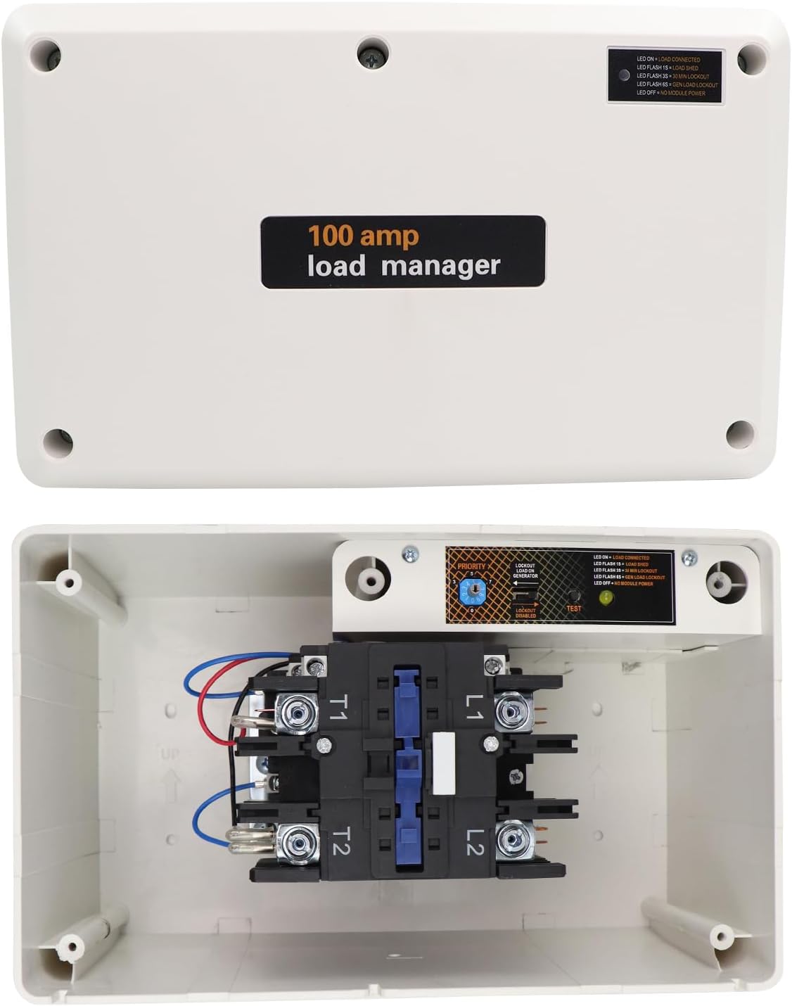 100 Amp Load Manager Compatible with Generac 7006 Smart Management Module Wireless Generator Protection Module with 8-Zone Control Real-Time LED Monitoring