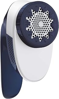 Tefal JB1013 - Máquina de Afeitar Pelusas (4 Cuchillas, 4 ajustes de Altura, Motor de 3 V, fácil de vaciar), Color Blanco y Azul