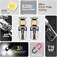 Vista 8 de nsautolighting Juego de 10 bombillas LED Legacy para Subaru Legacy 2010 2011 2012 2013 2014 2015 2016 2017 2018 2019 2020 2021 2022 bombillas LED