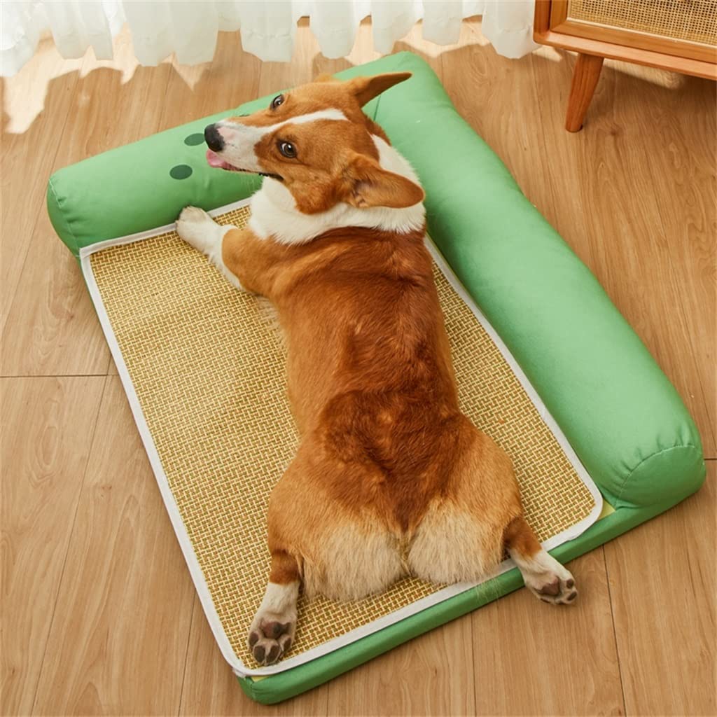 Dog Kennel Four Seasons Universal Dog Kennel Removable and Washable Summer Cool Den Dog Mat Pet Bed Summer