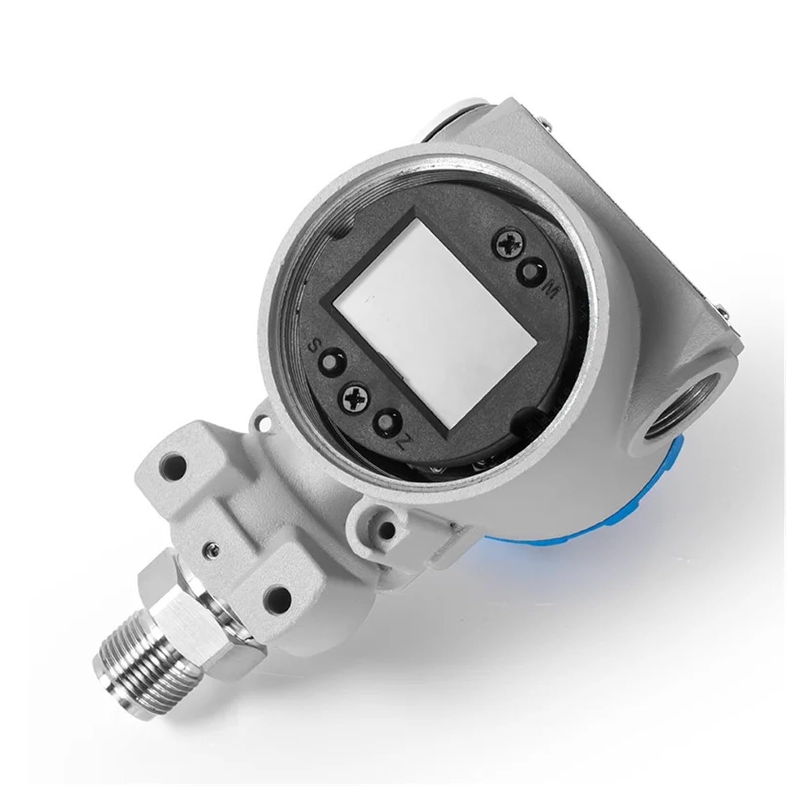 Sensor de presión Absoluta de 0-600bar, 4-20mA, RS485, Sensor de presión de tubería hidráulica, transmisor de presión de Aire y líquido(0-30Bar,4-20mA Output LCD)
