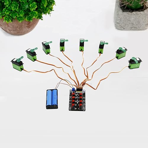 Vista 21 de Yahboom Controlador de servomotores RC de 16 canales, herramienta de centrado de controlador con protección contra sobrecorriente, 2 modos de Servo