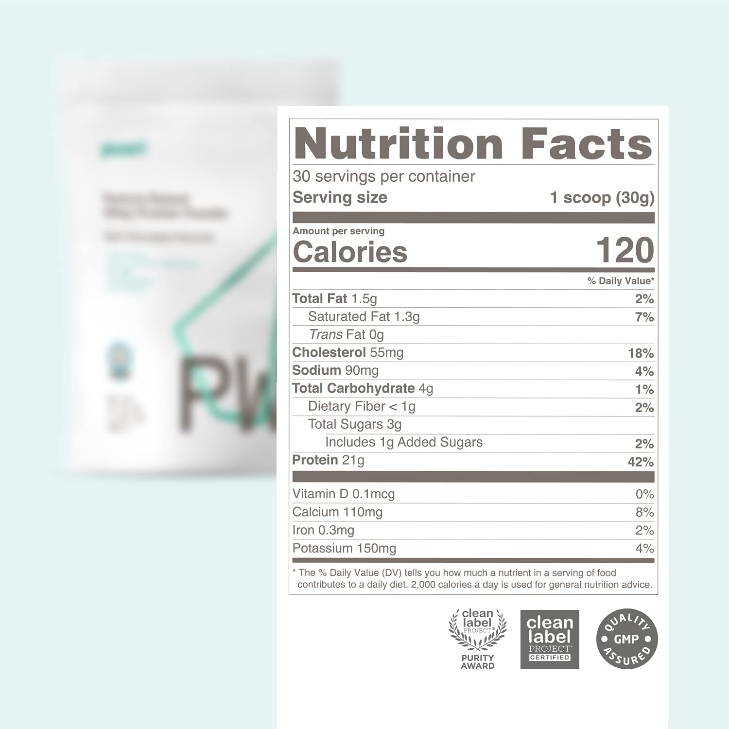 Just Ingredients Vanilla Bean Whey Protein Powder, 23.28 OZ