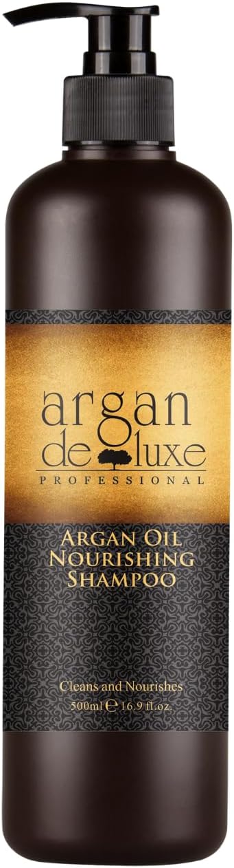Deluxe Nourishing Shampoo with Pure Vitamin E, Nourishing and Cleanses Hair Fiber, Sulfate and Paraben Free (500ml)