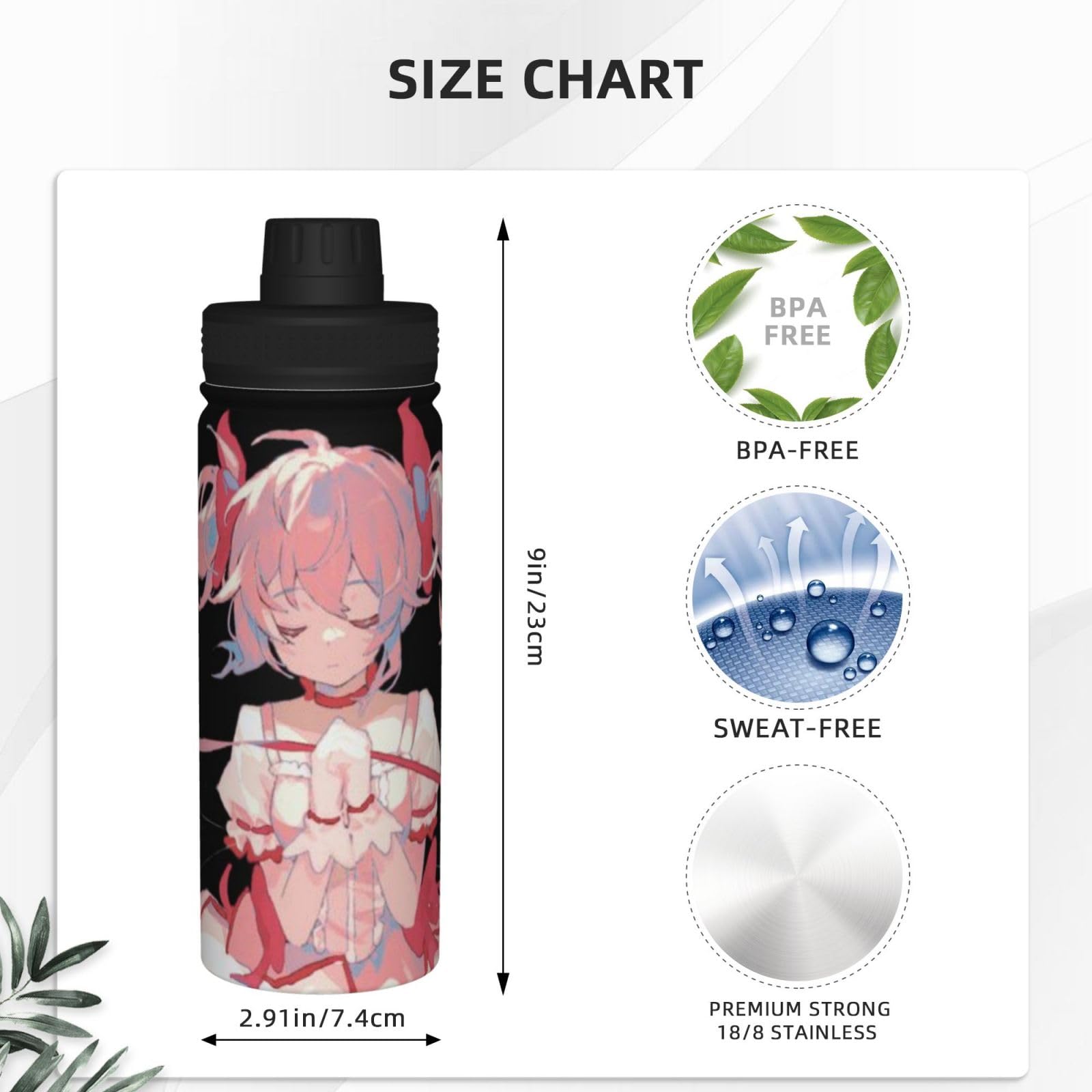 Amazon | 魔法少女まどか☆マギカ (12) 魔法瓶 水筒 スポーツボトル