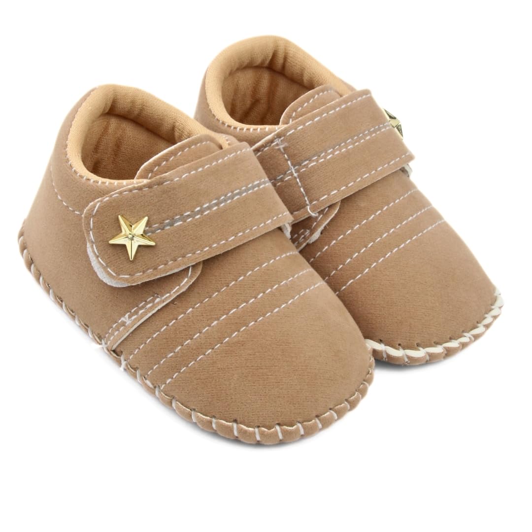 neska moda 6 To 12 Months Baby Boys & Girls Velvet Star Booties -BT5016-picture-12