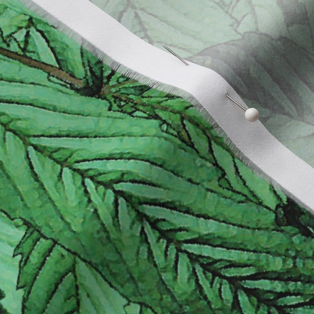 Spoonflower Fabric - Marijuana Cannabis Weed Grass 420 Green Leaf Printed on Organic Cotton Sateen Fabric by The Yard - Sewing Quilting Apparel Home Decor