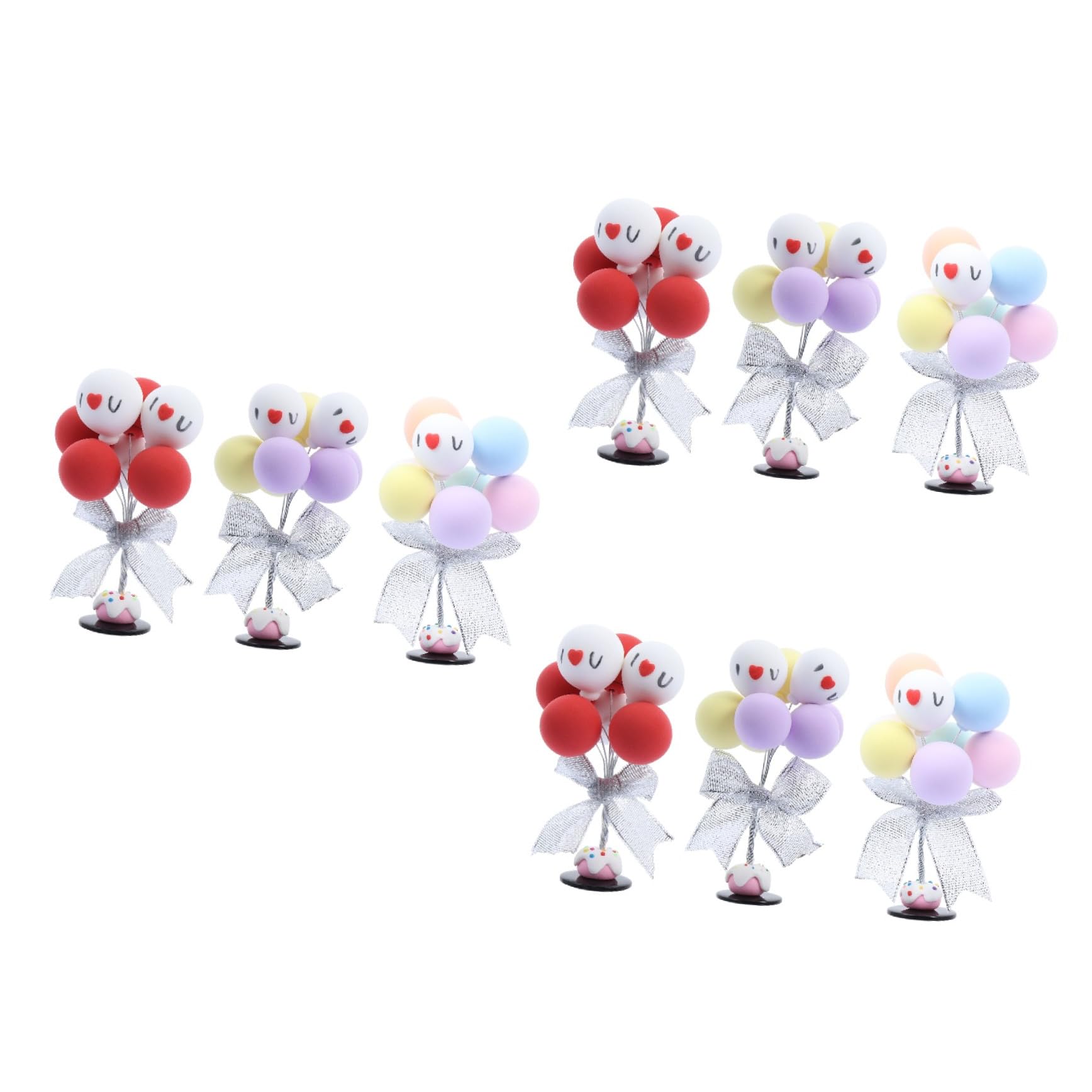 Alipis 9pezzi Ornamenti Argilla Per Decorazioni Da Tavolo Palloncini Confessionali Per Matrimonio Decorazioni Chic e Alla Moda Per Eventi Speciali