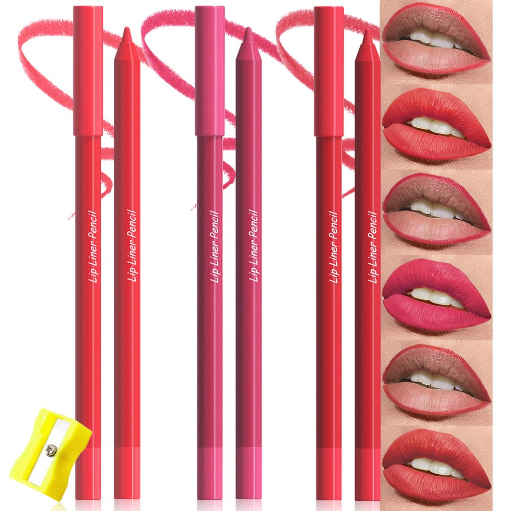 3Pcs SetB01-Vermilion Red & Rose Red & Ruby Red