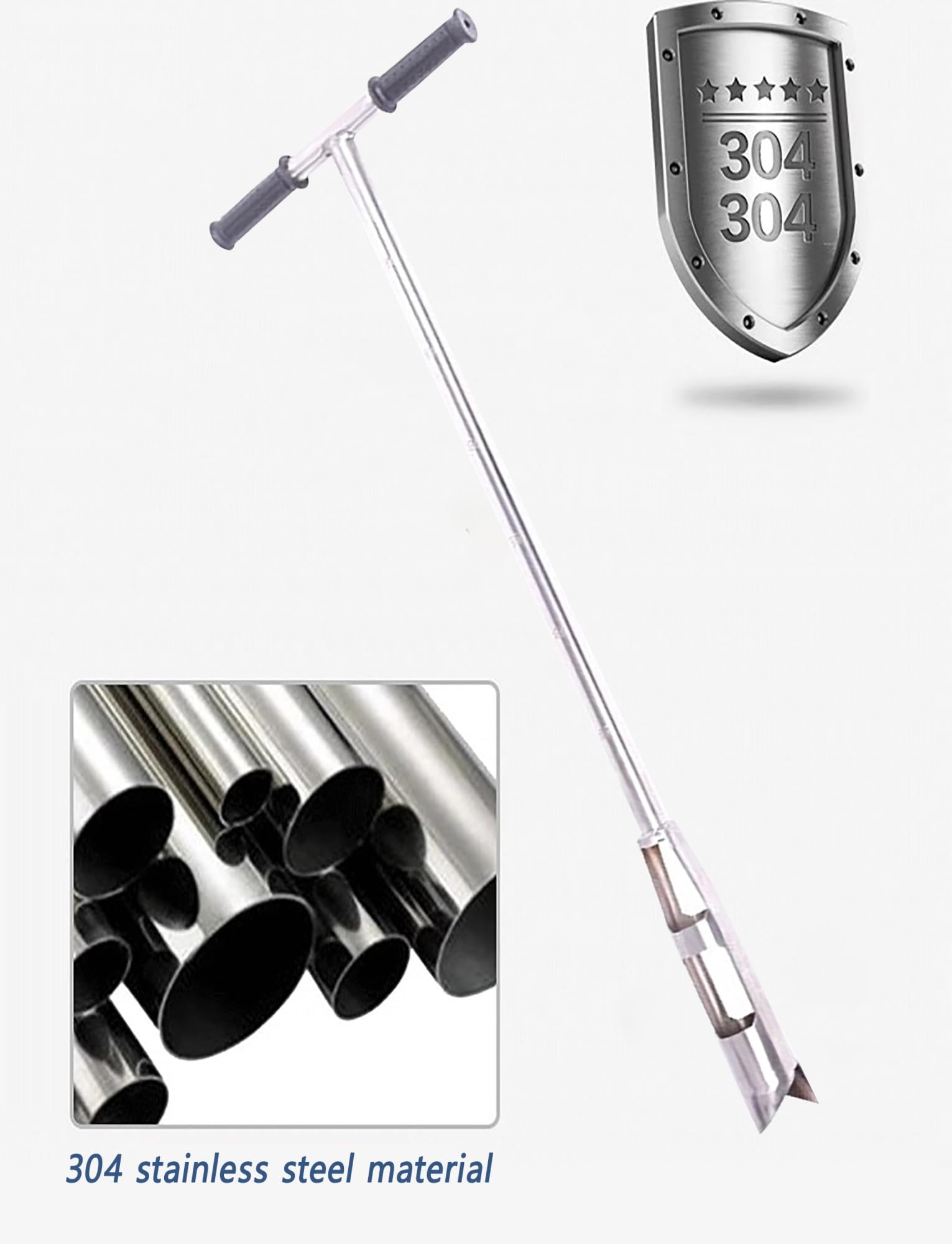 ステンレス鋼土壌プローブサンプラー、1.96インチプローブを使用した40