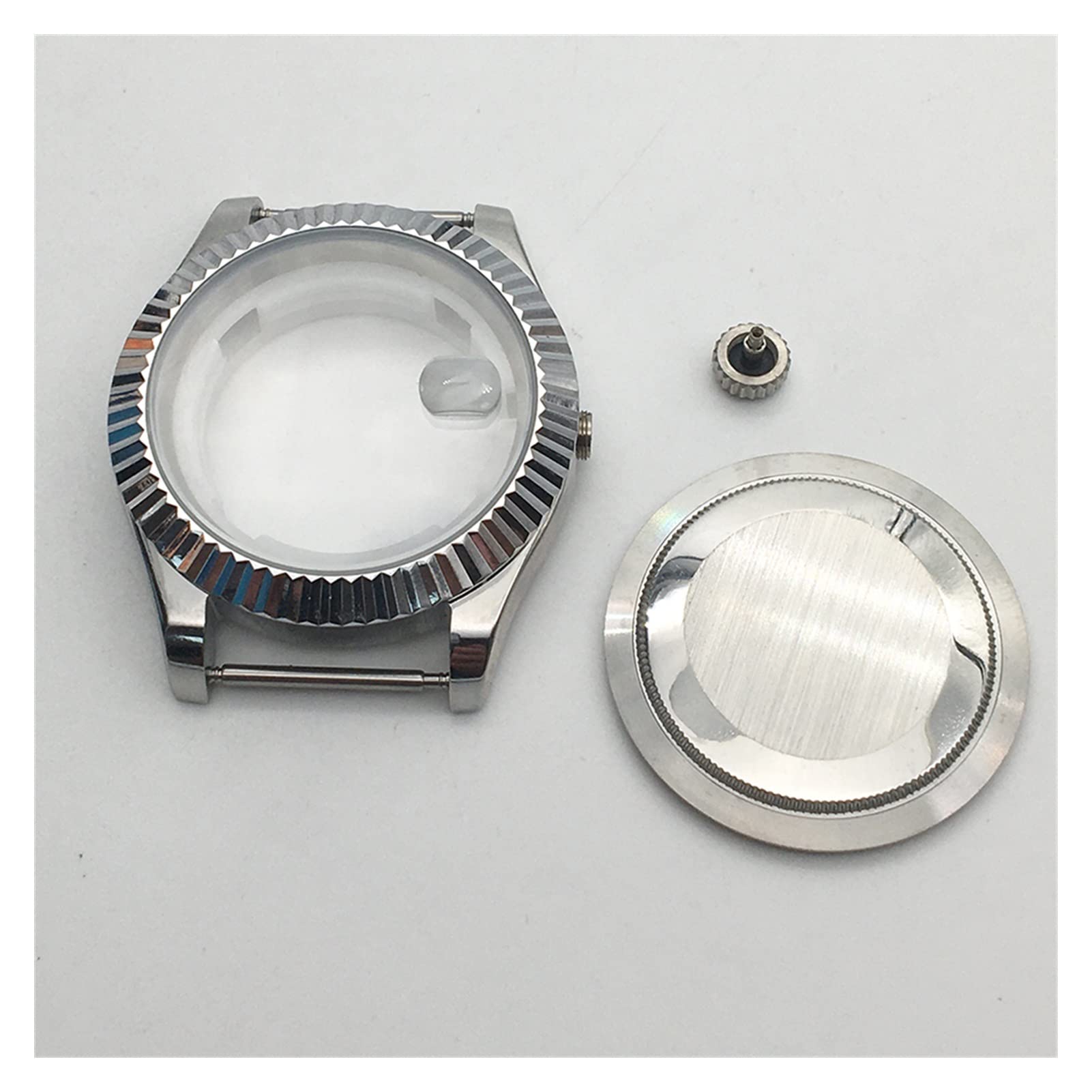yaoqijie Parti meccaniche sterili in Argento 40mm compatibili con ETA. Miyata 8205 8215 821A Pearl DG 2813. Movimento Lasting