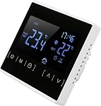 Smart Thermostat, Touch Screen Dual Control Home Temperature Controller for Floor Heating AC 85V to to 240V White