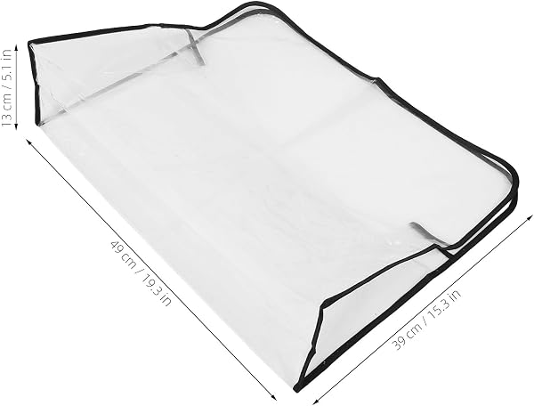 EXAOMBLE Fundas Protectoras Impermeables para Respaldo de Sillas de Peluquería 2 Unidades de Plástico Transparente para Uso en SPA y Salón de Belleza - 2
