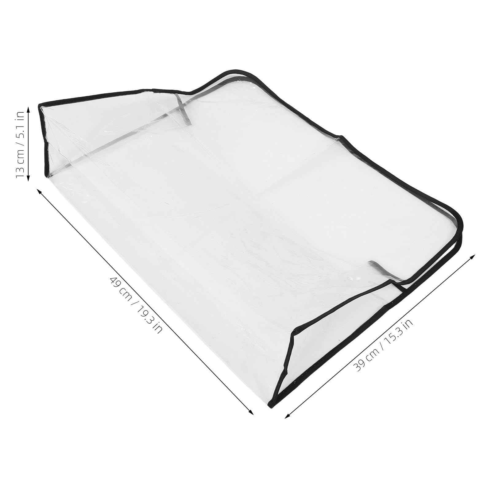 EXAOMBLE Fundas Protectoras Impermeables para Respaldo de Sillas de Peluquería 2 Unidades de Plástico Transparente para Uso en SPA y Salón de Belleza — view 2