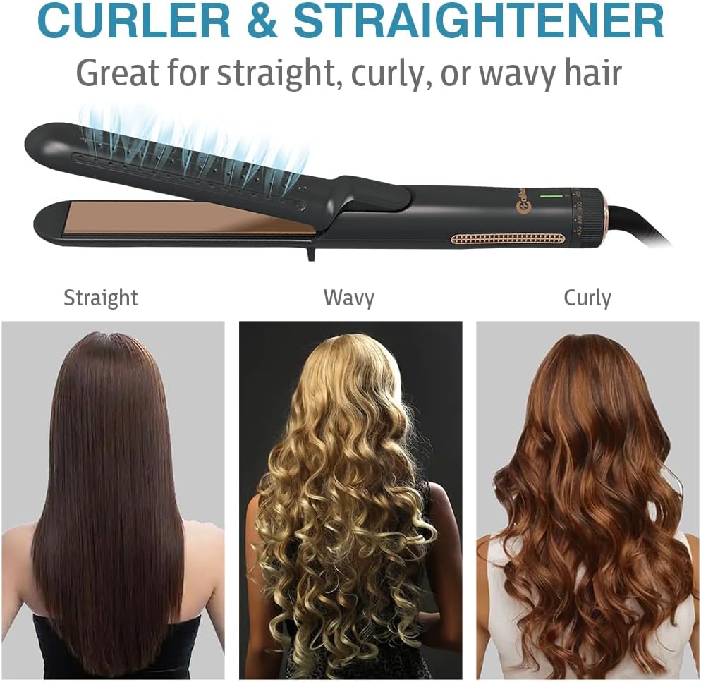 Caliber Breeze XL Hair Styler, 2-Inch Ceramic Plates, CoolAir Technology, 280-430°F Temperature Range