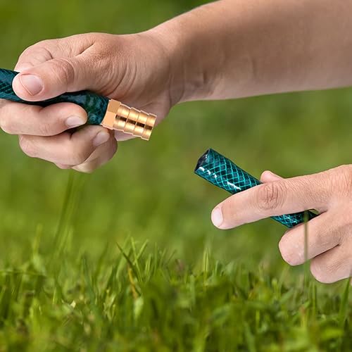 Miniatura 5 de Paquete de 6 conectores de reparación de manguera de jardín con abrazaderas de acero inoxidable, kit de reparación de manguera de jardín de aluminio