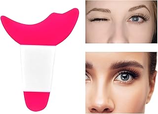 1 pcs Mascara Eyelash Shield Guard Applicator,Mascara Shield Guard Applicator,Mascara and Shadow Shield Auxiliary Tools,Reusable Silicone Mascara Makeup Tool for Women Girl Eye Makeup(Pink)